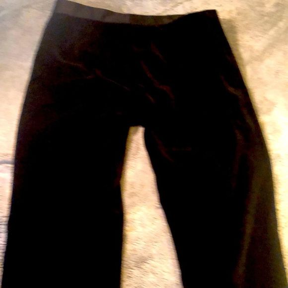 Lauren Ralph Lauren velvet pants w/satin waistband/hidden button front zipper - Picture 4 of 9